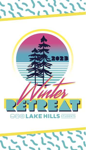Winter Retreat card, front
