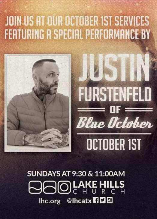 Guest flyer, Justin Furstenfeld, October 1