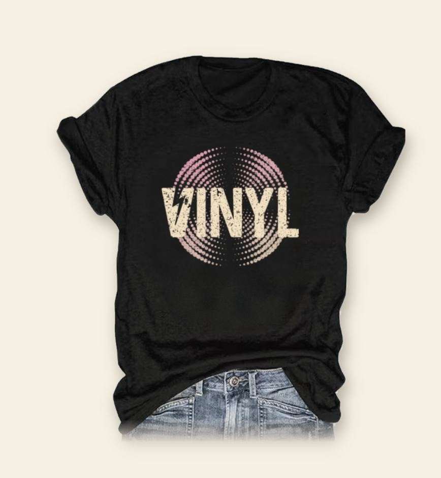 T-shirt mock-up, black