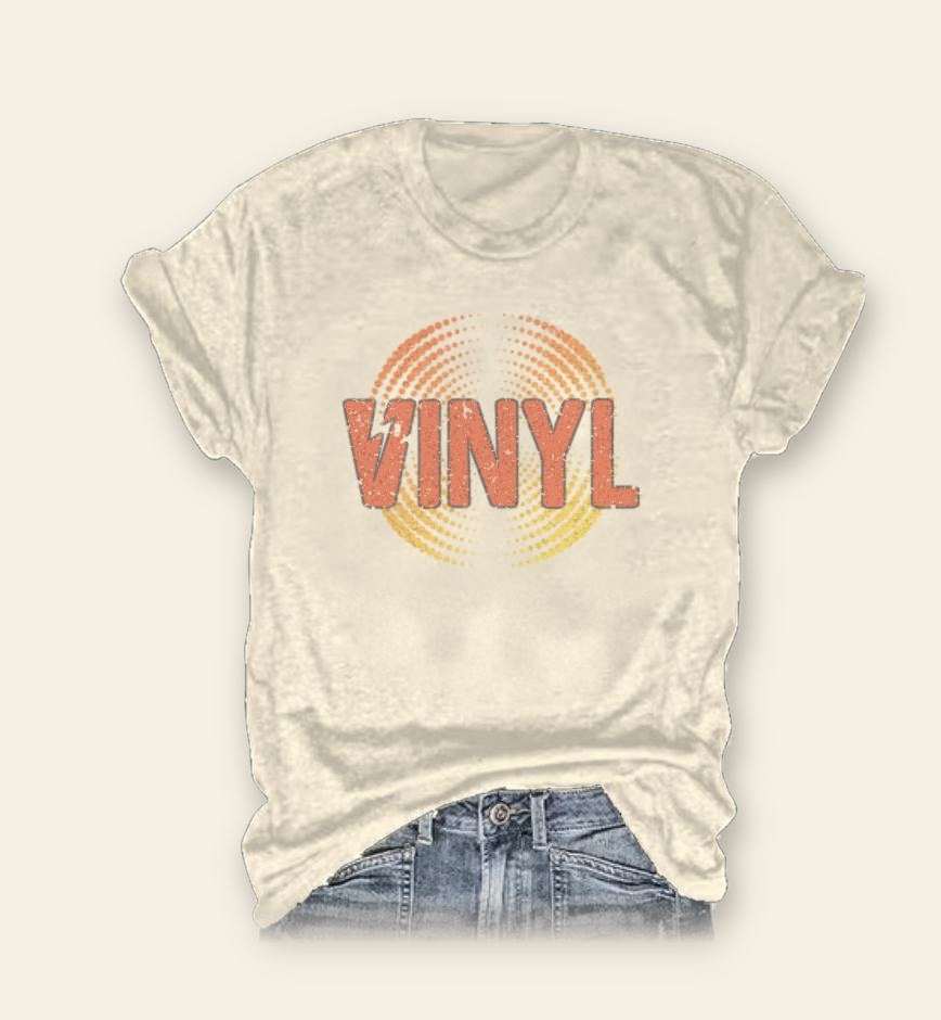 T-shirt mock-up, cream
