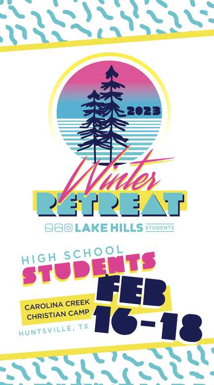 Winter Retreat Instagram story